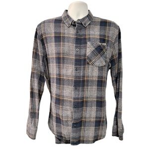 Vans “Off The Wall” Long Sleeve Plaid Flannel Shirt – Size Large
